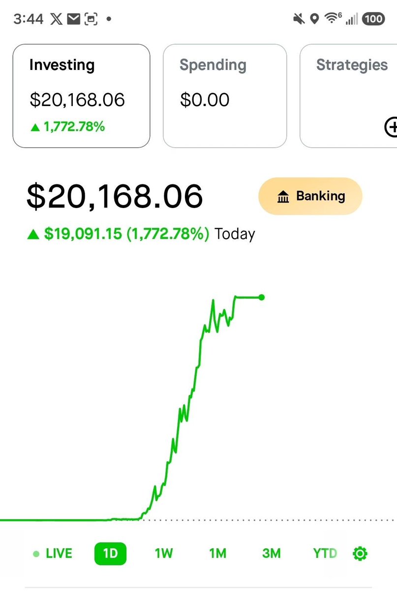 Corgi4joy's tweet photo. BUY THE FEAR!!! 
Sell when you hear laughter and trumpets

$10,000 into $115,000 in two days
$1,000 into $20,000 in a day

You need to take emotion, fear, greed, etc out of trading. 

"Give thanks to the Lord, for he is good; his love endures forever." Psalm 106
