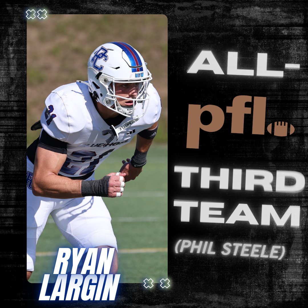 BlueHoseFB's tweet photo. Checking in with 4️⃣ preseason All-PFL selections by @philsteele042 

🗞️ - https://t.co/FzymQKRDtv

#GoBlueHose | @pioneerftbl https://t.co/e8RYPfI7h8