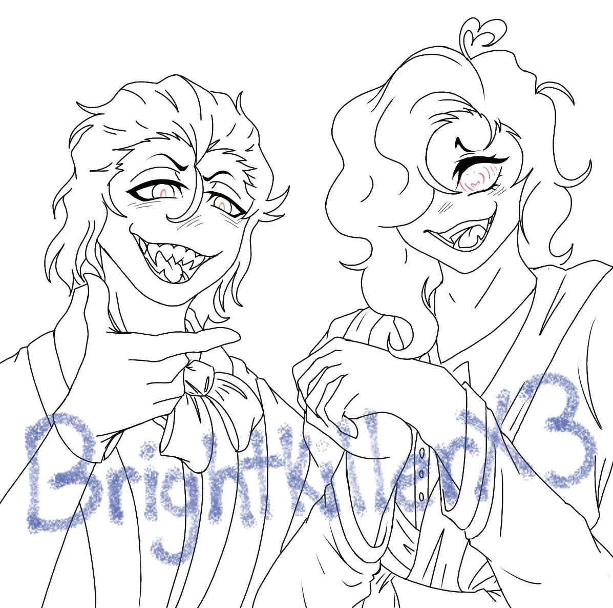 BrightKillerX3's tweet photo. More progress on Mafia and Lovesick!! #mafiawallydarling #lovesickwally #wallydarlingau #drawing #color #digital #wip https://t.co/zpRk8Hwq23