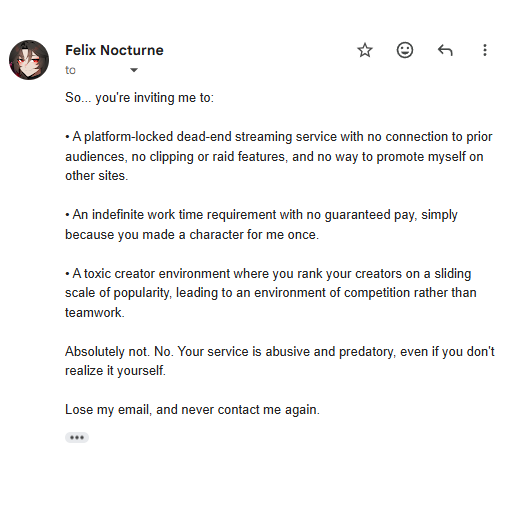 FelixNocturne's tweet photo. Read EVERY contract, and know your worth. ❤️ https://t.co/TyO9pF48v5