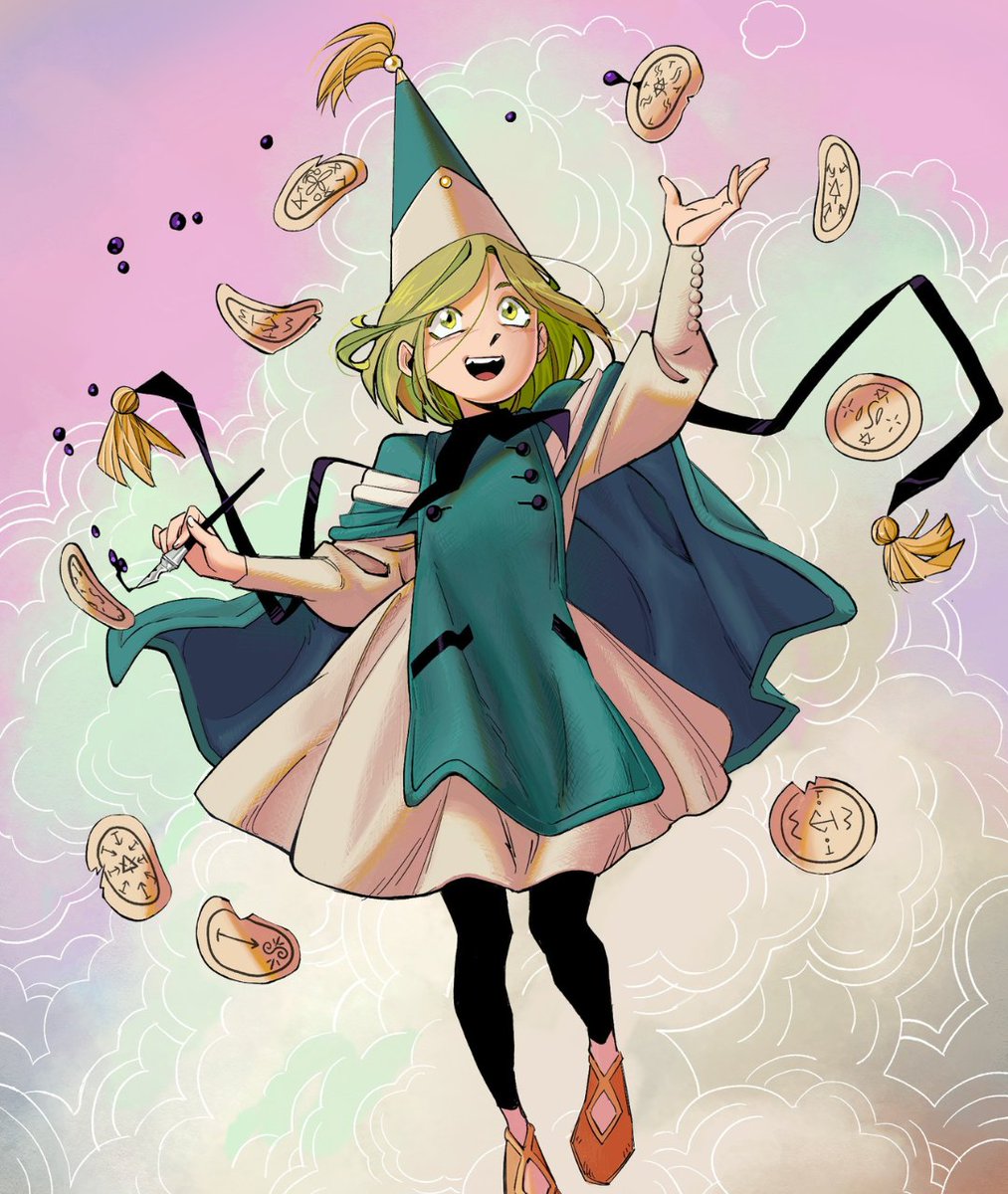 TheCartoonBase's tweet photo. Crunchyroll commisioned Dana Terrace to make a ‘WITCH HAT ATELIER’ illustration. https://t.co/PloR1zUm3D