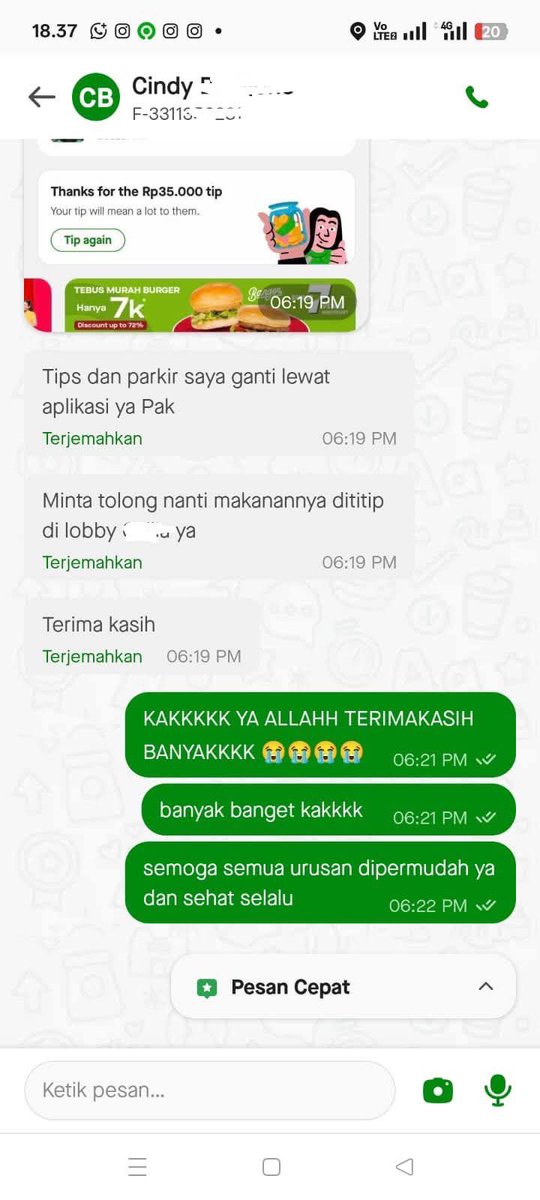 iAmShe_Monet's tweet photo. abis beliin nenek obat batuk (karena ga sembuh2) tbtb ada customer kasi uang tip gede 35k 😭😭😭

nenek selalu doain abis sholat subuh dan sewaktu tahajud 🥺￼ https://t.co/WUkycQUJFi