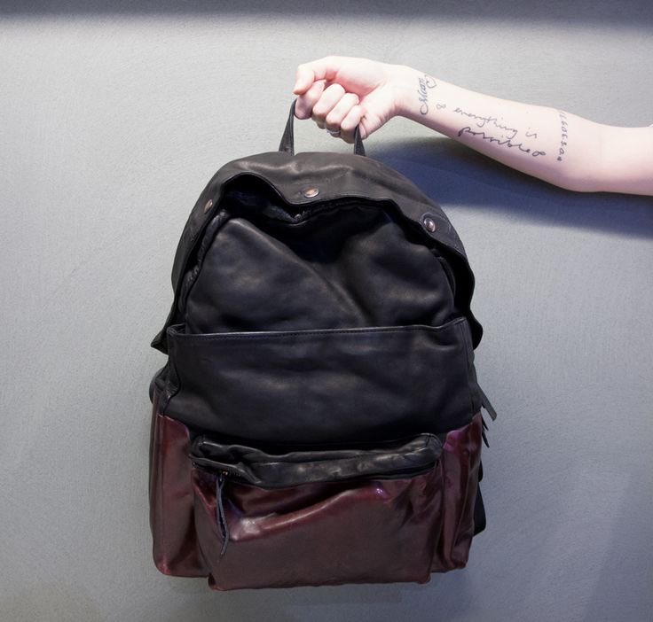 freebillin's tweet photo. O.X.S. FW15 Rubber Soul Leather Backpack. https://t.co/lkrZCY6gwJ