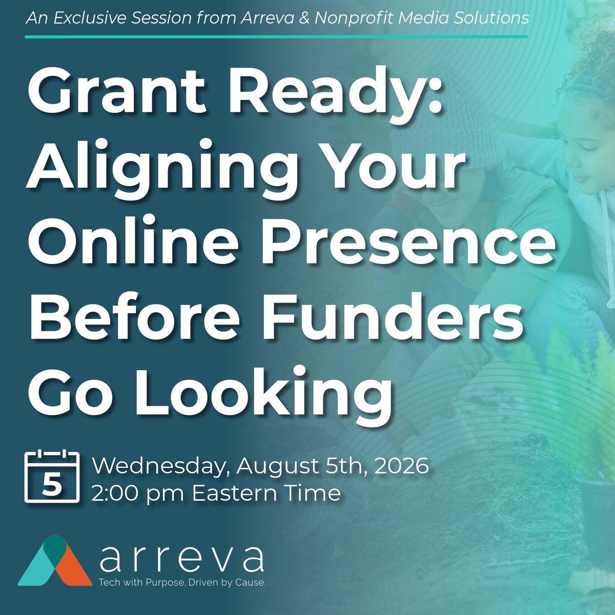 ARREVA's tweet photo. You've spent hours crafting your grant application. But does your online presence reinforce the story your proposal tells?

This is your last chance to join us for "Grant Ready: Aligning Your Online Presence Before Funders Go Looking". Link in comments.
#Nonprofits #Arreva https://t.co/QMa8IZSTwq
