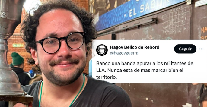 PercuocoDaniel's tweet photo. @Julio_Alsogaray @NegroCensurado Querido Julio, no hace falta que defienda al gordo matrix. Pero si pensás que HagovBélico es un "potencial votante" que habría que tratar con mas empatía, entonces es usted el que debe aprender. Me sorprende cómo lográs complicar algo tan simple. Abrazo. https://t.co/l1JmuJPVx4