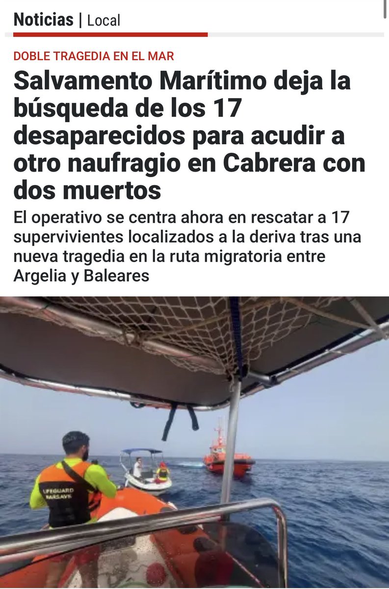 PPdeMallorca's tweet photo. ⚫ Cada hora que passa sense actuar té conseqüències.

Ja són 19 les persones que han perdut la vida intentant arribar a les nostres costes.

El Govern de @sanchezcastejon no pot continuar absent davant una emergència humanitària d’aquesta magnitud.

Què més ha de passar perquè Pedro Sánchez actuï?

Necessitam un pla específic, protegir les fronteres i l’activació immediata de Frontex. Ja basta d’inacció.