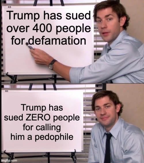 NotAvgLiberal's tweet photo. Trump is a pedophile and rapist.

Pass it on.