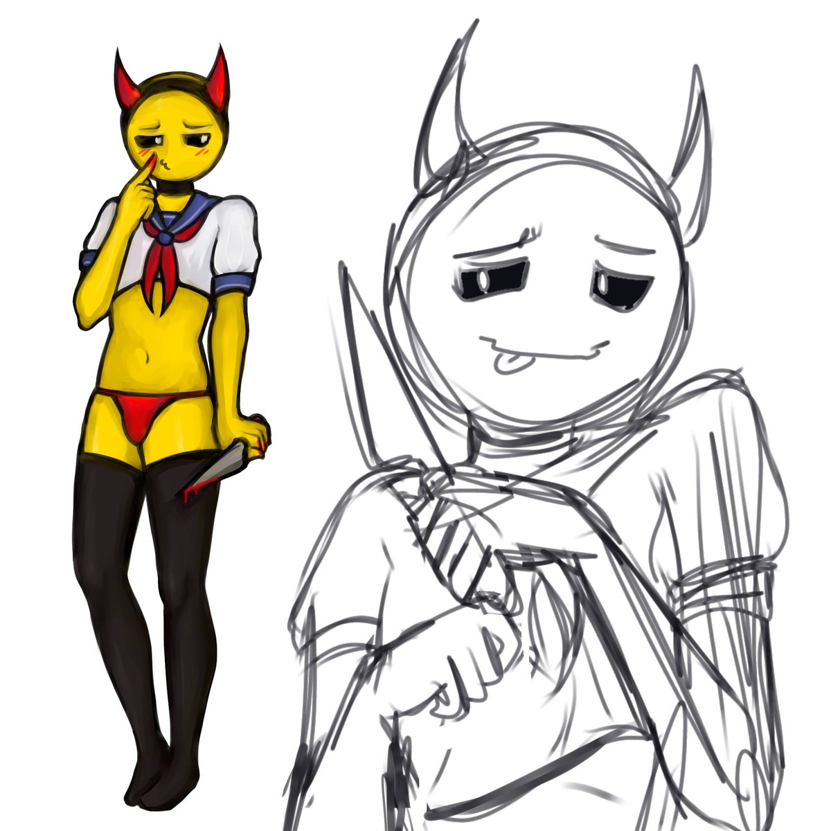 MCredcrown's tweet photo. | art spoiler! |
Something new is coming…👀

#verity #yandere #art https://t.co/GoJNTQNQlb