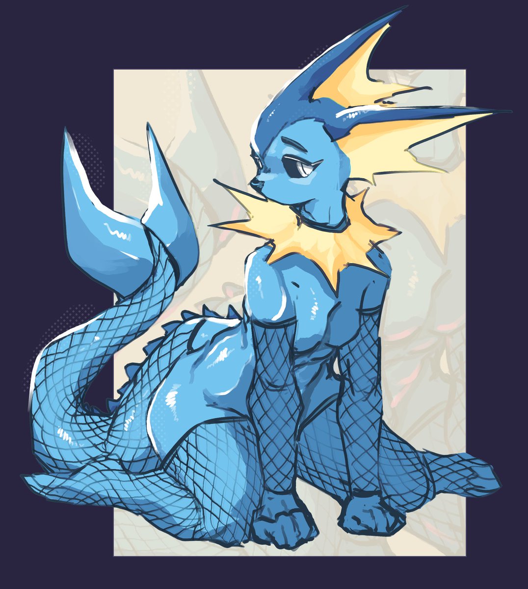 Corromon's tweet photo. Fish wearing fishnets https://t.co/lqpK8tZq1x