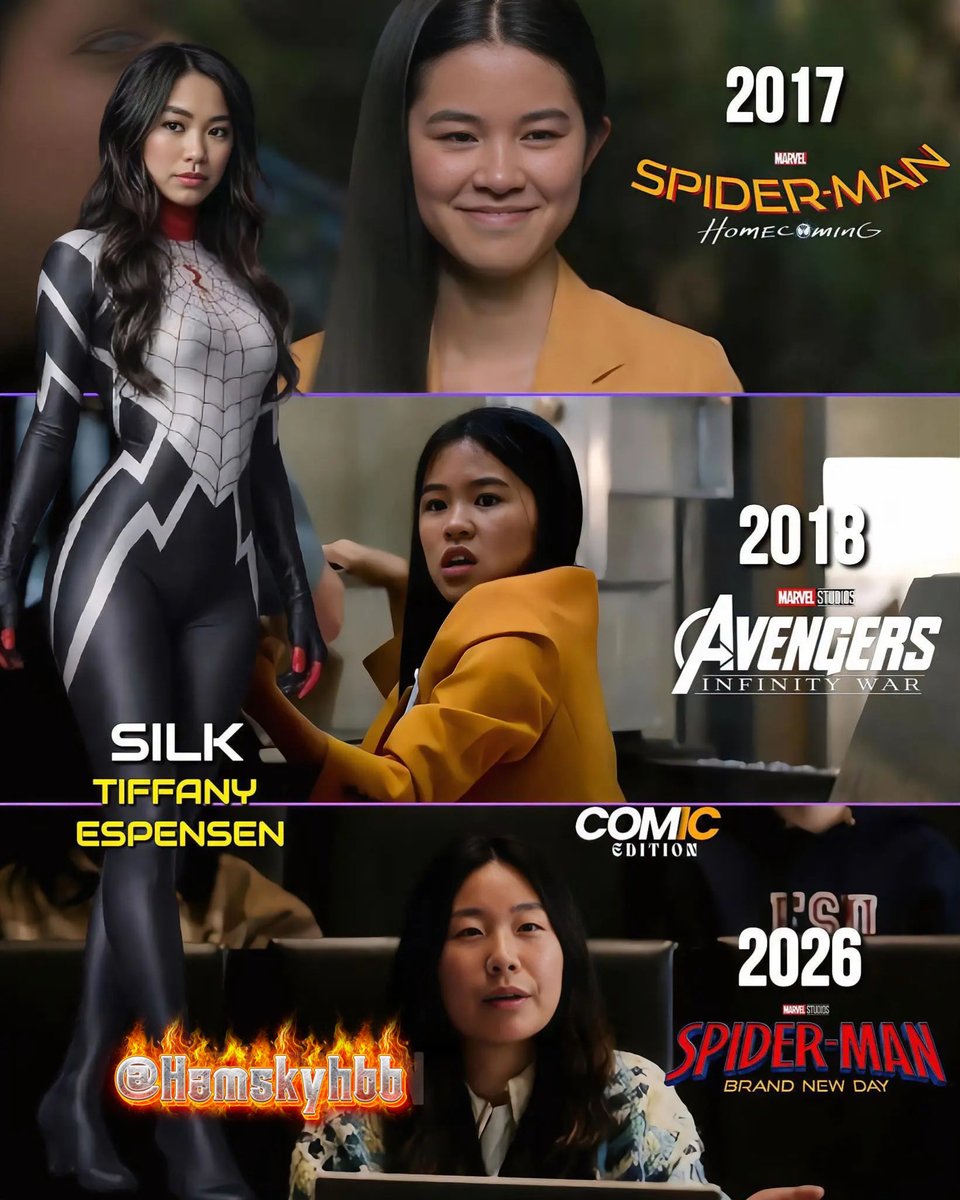 HamskyHbb's tweet photo. Same character but different actress 🕷️ https://t.co/P3rdwbZIms