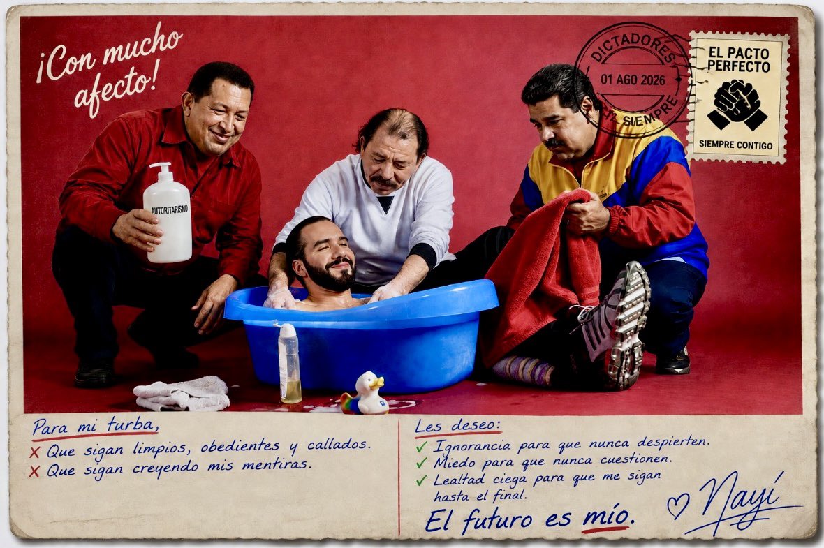 musikeys1's tweet photo. Saludos dice el “dictador cool” aseado y consentido por la vieja escuela autoritaria latinoamericana. https://t.co/1HUEwXf2by