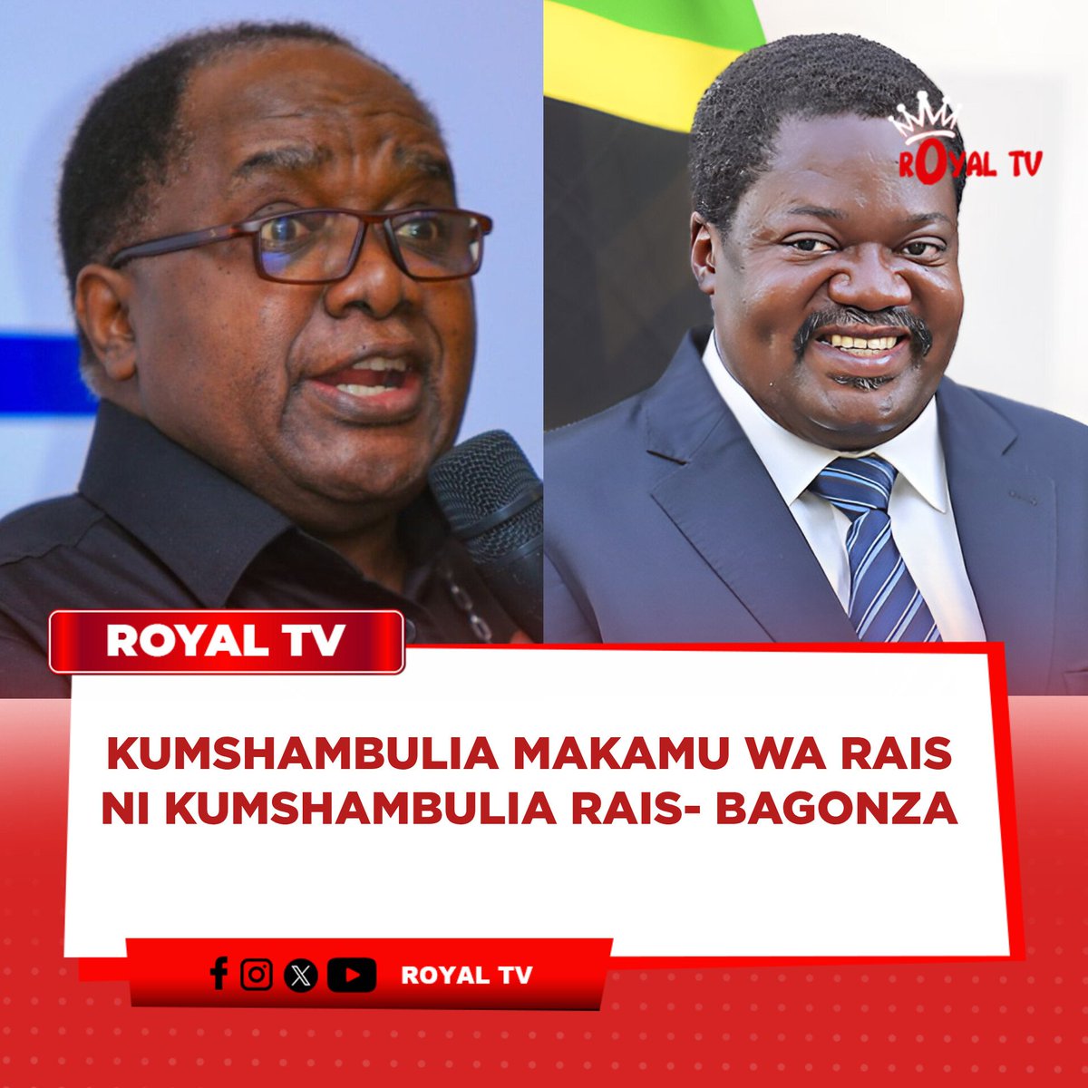 royalmediatz's tweet photo. Askofu Dkt. Benson Bagonza wa Kanisa la Kiinjili la Kilutheri Tanzania (KKKT), Dayosisi ya Karagwe, amewataka baadhi ya wana CCM kuacha kauli na mijadala inayoweza kushusha heshima ya viongozi wakuu wa nchi, hususan baada ya kuibuka kwa maneno mbalimbali yanayomhusu Makamu wa Rais.

Askofu Bagonza amesema siku chache kabla na baada ya vikao vya CCM vilivyofanyika Zanzibar Julai 28 na 29, 2026, baadhi ya wana CCM wamekuwa wakitoa kauli ambazo, kwa maoni yake, zinavuka mipaka ya heshima inayostahili kwa viongozi waliopo madarakani.

Katika ujumbe wake, Askofu Bagonza amesema ni hatari kwa watu kujenga dhana ya kuwepo kwa mgogoro kati ya Rais, Makamu wa Rais, Rais wa Zanzibar na Waziri Mkuu bila kuwa na uhakika wa kile kinachoendelea.

Amesema hata kama kuna hisia za kutokuelewana miongoni mwa viongozi hao, si busara kwa watu wa nje kukimbilia kutoa hukumu au kujiona wanafahamu zaidi kuliko viongozi wenyewe.

“Ukijiweka mbele halafu wao wakapatana? Utaomba hifadhi Malawi?” alihoji Askofu Bagonza katika ujumbe wake.

Amesema kauli mbalimbali zinazoelekezwa kwa Makamu wa Rais haziwezi kutafsiriwa kama zimetokana na jambo moja pekee, bali ni sehemu ya mjadala mpana unaoendelea kisiasa nchini.

Aidha, amewataka wanaoshiriki mijadala inayogusa uhusiano wa viongozi wakuu wa nchi kuwa makini na lugha wanazotumia, akisema kuna uwezekano wa mazingira ya kisiasa kubadilika na maneno yanayotolewa leo yakawa mzigo kesho.

“Usitumie neno ambalo utakosa pa kuweka uso wako baada ya kinachoitwa mgogoro kuisha,” amesema.

Askofu Bagonza amesema nafasi ya Urais na Umakamu wa Rais haziwezi kutenganishwa kwa namna ya kuleta dharau kwa upande mmoja, akisisitiza kuwa kumshambulia Makamu wa Rais ni kugusa pia taasisi ya Urais na kinyume chake.

Amesema mfumo wa mgombea mwenza ulianzishwa baada ya mjadala mkubwa wa kisiasa uliokuwa ukiongozwa na Baba wa Taifa, Mwalimu Julius Nyerere, katika kipindi cha changamoto za Muungano, hivyo viongozi na wananchi wanapaswa kujifunza hekima iliyotumika wakati huo.

Katika hoja nyingine, Askofu Bagonza amesema mjadala kuhusu Katiba mpya nao umeibua makundi mawili anayodai yanazuia mchakato huo; akiwataja baadhi ya wana CCM wanaompinga mwanasiasa anayetoa matumaini ya Katiba mpya na baadhi ya wapinzani wanaotaka mchakato huo uanze kabla ya kufanyika kwa maridhiano ya kweli.

Amehoji kuwa Rais na Makamu wa Rais ni viongozi wa Watanzania wote baada ya kuingia madarakani, hivyo si mali ya chama pekee.

“Rais na Makamu ni mali ya Watanzania wote. Wakiishapishwa si mali ya CCM pekee,” amesema.

Akizungumzia nafasi ya Makamu wa Rais, Askofu Bagonza amesema kuwa Makamu ni mwanasiasa, msaidizi wa Rais na mwakilishi wake ndani na nje ya nchi, akisisitiza kuwa ni Rais pekee mwenye mamlaka ya kutathmini namna anavyosaidiwa.

Pia amewataka viongozi hao kutambua kuwa wanaongoza nchi iliyopitia majeraha mbalimbali na kwamba kipaumbele kinapaswa kuwa kulinda maslahi ya taifa kuliko maslahi binafsi ya kisiasa.

Katika suala la vijana, hususan kizazi cha Gen Z, Askofu Bagonza amesema mjadala wao haupaswi kuishia katika kuunda wizara, bali unahitaji mikakati mipana ya kuwasikiliza na kuwapa nafasi ya kushiriki katika ujenzi wa taifa.

Amesema dunia imeendelea kuweka mikakati kwa vijana na Tanzania inapaswa kujifunza kusikiliza kizazi hicho badala ya kutumia mbinu za zamani katika kushughulikia changamoto zao.