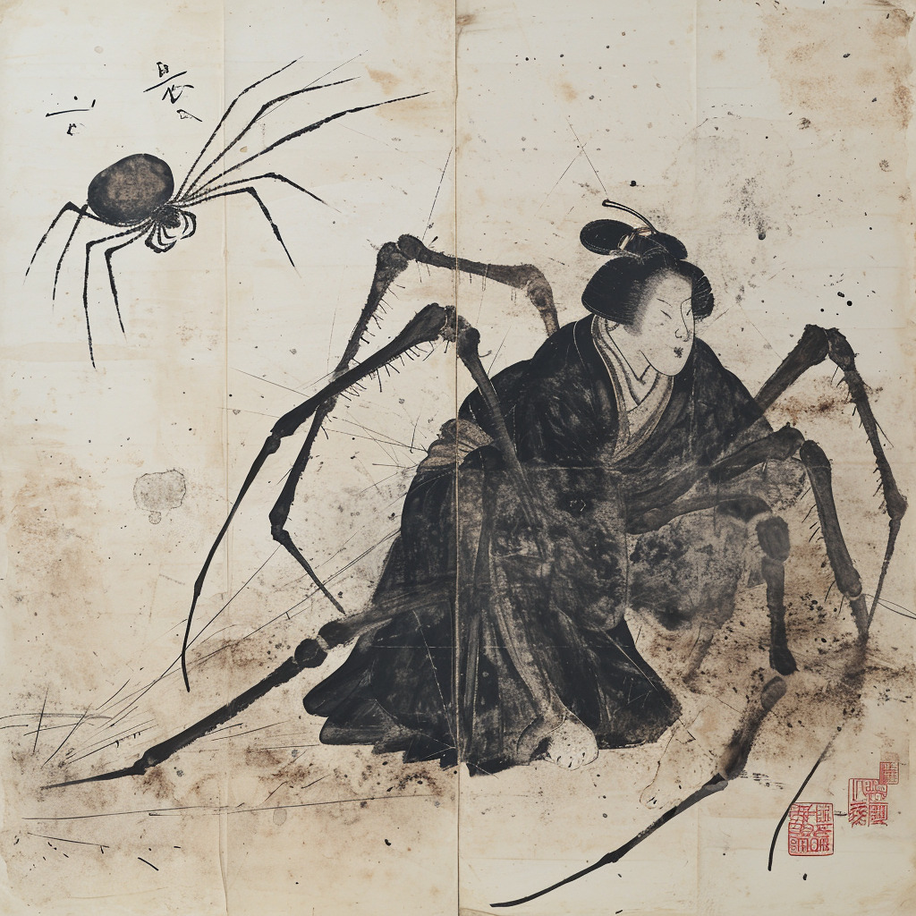 solisolsoli's tweet photo. Supernatural spider-woman from Japanese folklore https://t.co/rvXPF7SOX5