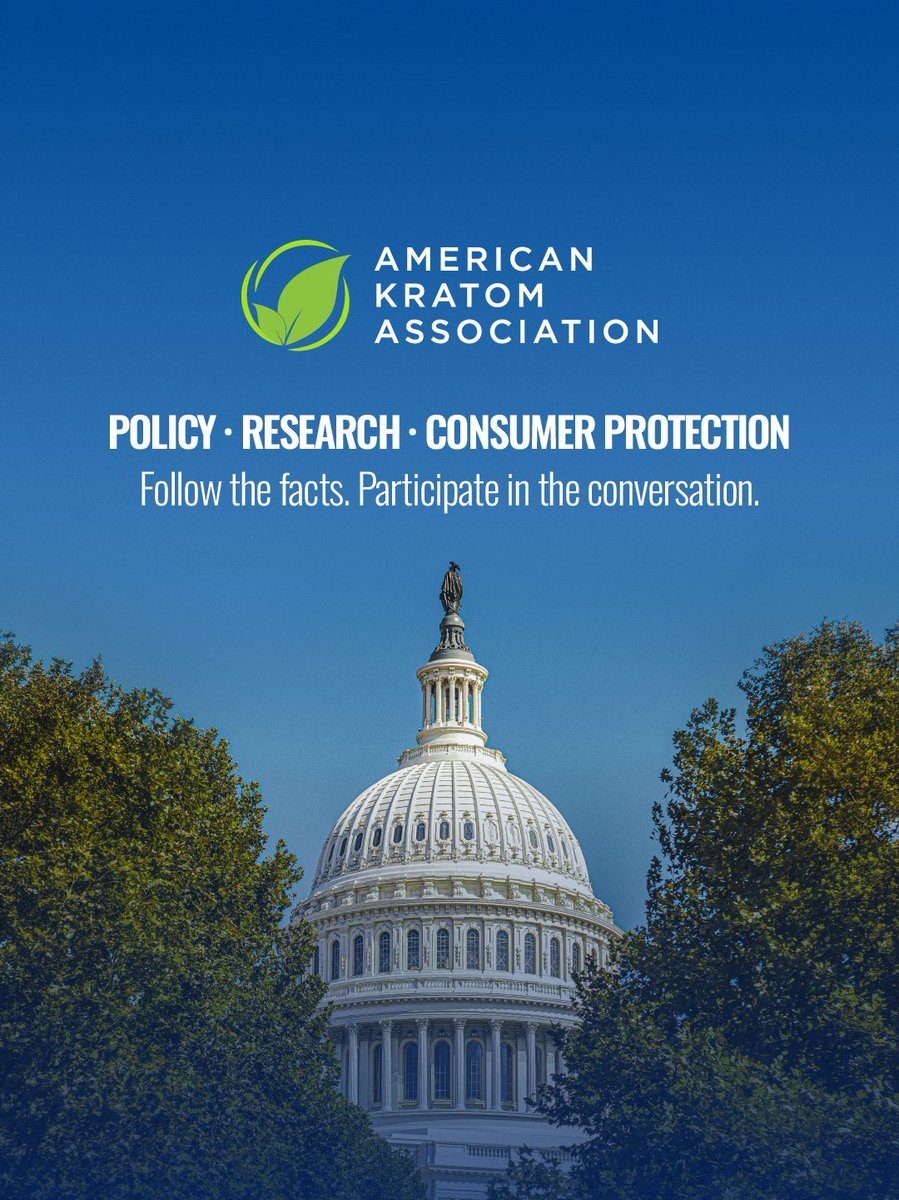 TheKratomAssn's tweet photo. American Kratom Association. Policy and research updates.
We do not sell products or provide medical advice.

Source: https://t.co/Zp7M9vUU5w https://t.co/UKaNlhTeFn