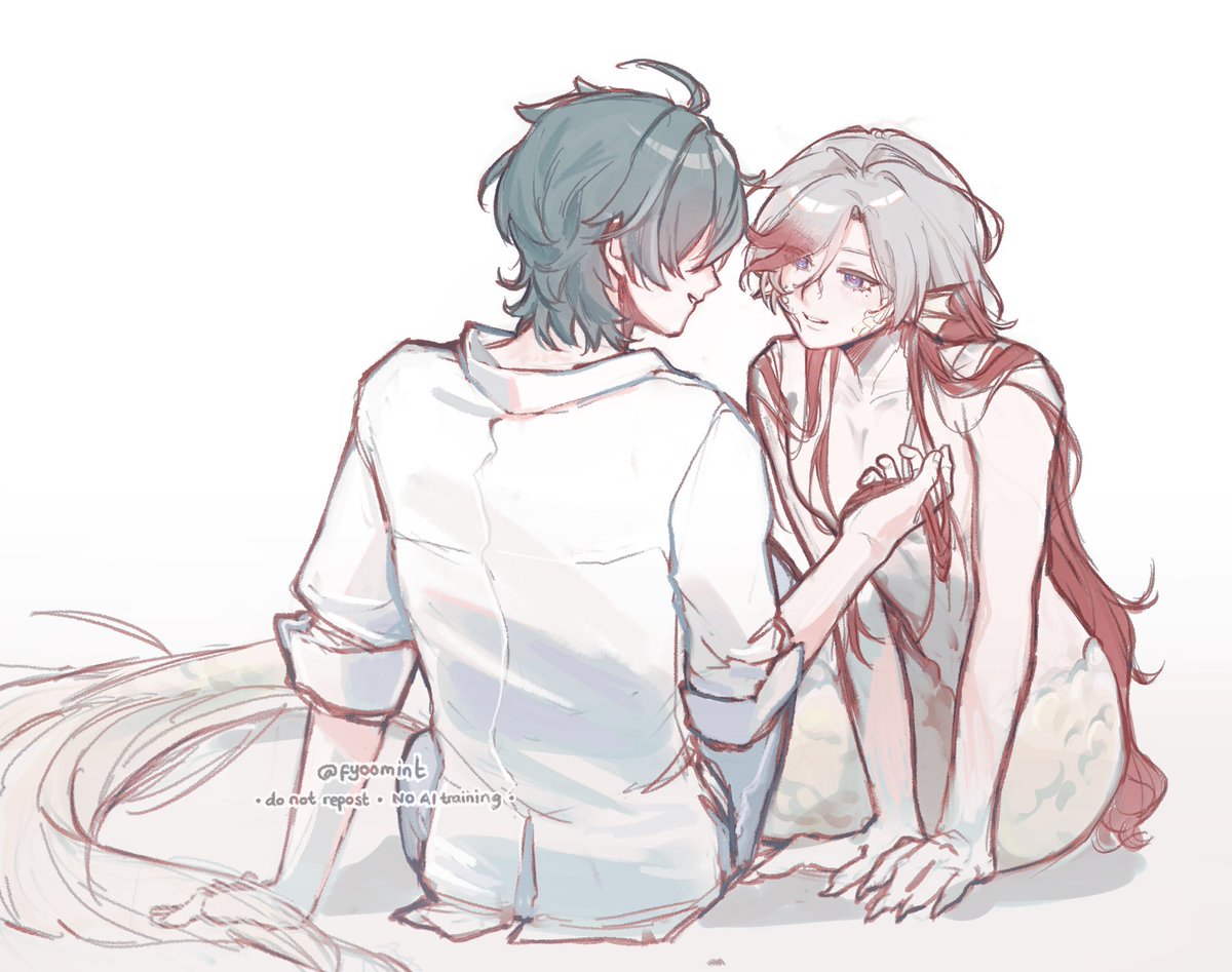 fyoomint's tweet photo. Mer!AU #lolluga #lohenillu https://t.co/8fEB6s5b1M