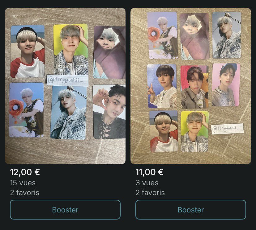 dxborahh_2's tweet photo. pour mes fellows deobis, je vends toujours 2 albums complet à 9,50€ et 2 set de pc principalement de changmin☝🏽
#theboyz #tbz #deobi #changmin #jacobbae #chahee #sangyeon #juhaknyeon #younghoon #hyunjae #prenez #kpop https://t.co/4xBylnH2uC