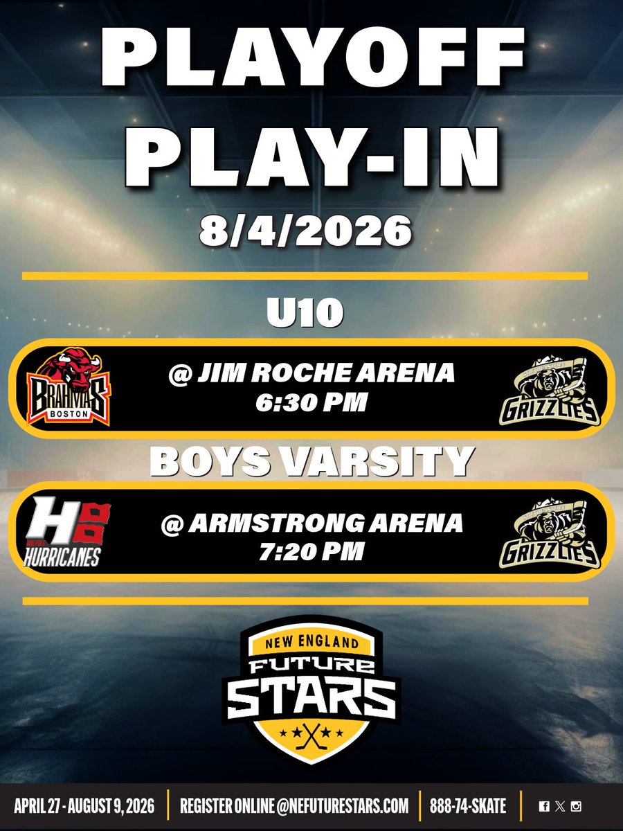 NEFStars's tweet photo. 🚨Playoff play-in games start tonight! 

Good luck to all teams playing! 

Who will win the cup?  🏆🏒 https://t.co/XVHjEZvljP