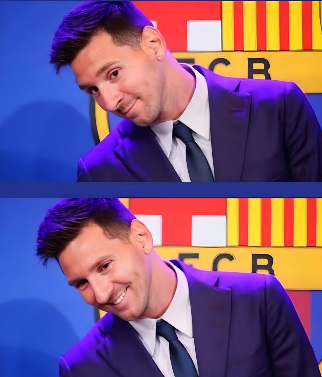 LaPulgaZone's tweet photo. God bless the journalist who asked Messi to smile one more time https://t.co/xD9yDO6MSK