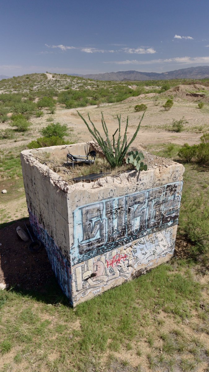 Boneyardsafari's tweet photo. At Titan II Missile Site 571-4 (also known as the Pantano site off the Old Sonoita Highway near Vail) on top of the Access Portal there is a treadmill, how in the world? #titanii #titanmissilemuseum #boneyardsafari #aviationsafari https://t.co/QwTWuZM5sI