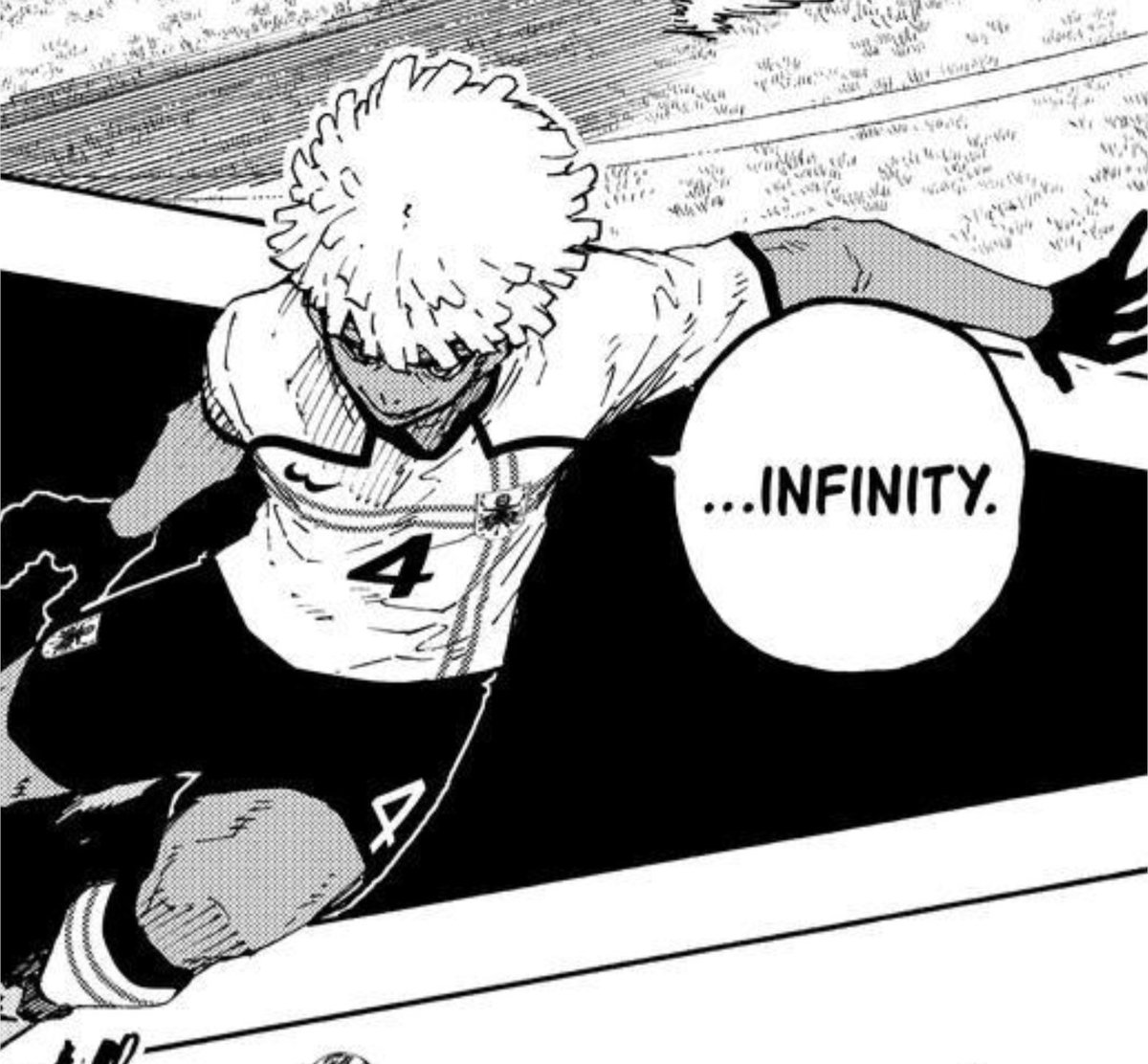 celestialshell2's tweet photo. spreading the word that this english translation is WRONG because niang's cute cringey ass said "nyanfinity" not infinity #bluelock356 https://t.co/EaahwoIJzx