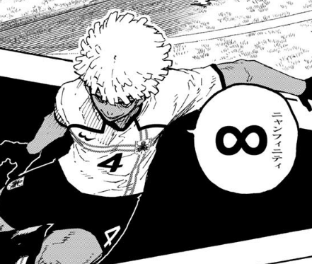 celestialshell2's tweet photo. spreading the word that this english translation is WRONG because niang's cute cringey ass said "nyanfinity" not infinity #bluelock356 https://t.co/EaahwoIJzx