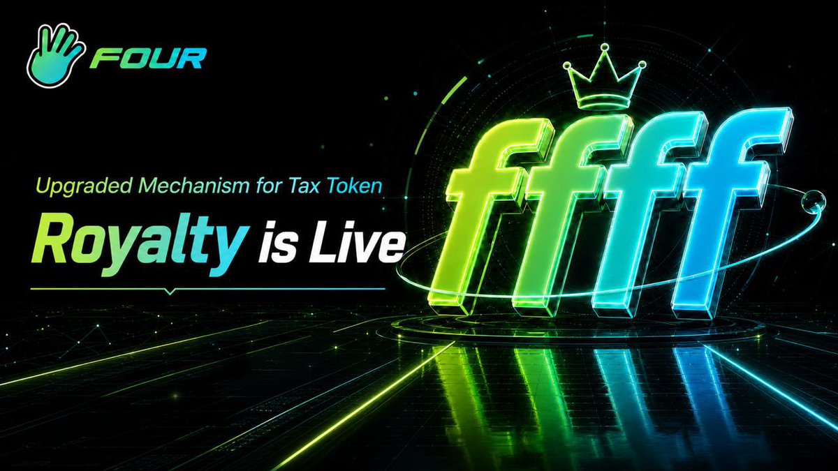 fourdotmemezh's tweet photo. 🚀 The https://t.co/P50JGo73zK Tax Token ecosystem has officially evolved — Royalty is now live.

This upgrade unifies the entire tax token experience while introducing more powerful tools for creators, communities, and developers.

Here’s what’s new:

1️⃣ Every https://t.co/P50JGo73zK tax token — including OpenFour Royalty and Standard Tax Tokens — now features a contract address ending in ffff, creating a unified identity and making Royalty tokens instantly recognizable on-chain.

2️⃣ Stock Memes trading pools are now supported, with $NVDAb (NVIDIA) available as the first supported bStocks trading pair.

3️⃣ Zero platform fees for graduated token royalty trading. 100% of trading tax revenue belongs to creators, giving them complete control over how royalties are managed and distributed 

4️⃣ https://t.co/P50JGo73zK will subsidize the gas costs for royalty distributions. Holder rewards generated from trading taxes will be distributed via scheduled airdrops, while users can also claim their rewards manually at any time.

5️⃣ Introducing the Ecosystem Buyback Vault — a flexible treasury supporting holder rewards, buybacks, token burns, and ecosystem incentives.

6️⃣ X Verified Royalty is now live, enabling verified X accounts to directly own and manage royalty vaults with on-chain transparency.

7️⃣ Developers can now integrate their own custom royalty implementations, allowing self-built royalty templates to plug seamlessly into the Royalty ecosystem.

Over the next few posts, we’ll dive into each feature and show you everything that’s new in Royalty. 👇

🚀 https://t.co/P50JGo73zK 税币板块现已完成升级，Royalty 正式上线。

本次更新重点包括：

1. https://t.co/P50JGo73zK 所有税币（包括 OpenFour的Royalty 与普通税币）现已统一采用 ffff 结尾的合约地址，链上识别更加直观。品牌标识更统一、更易辨识；

2.支持美股底池创建，现已开放 $NVDAb（英伟达） 作为交易底池；

3.外盘交易 0 平台手续费，所有税费均归创作者自由支配；

https://t.co/pcK9dCw6wY将为用户提供gas补贴，将定时为所有用户空投税费产生的holder分红。（用户也可以选择手动领取）

5.新增「生态回购金库」模式，支持分红、销毁及生态激励；

6.支持 X Verified Royalty，认证 X 账号可直接管理税费金库；

7.开放开发者自研版税模式，自研模板也可无缝接入。

下面将逐项介绍本次更新内容，带你快速了解 Royalty