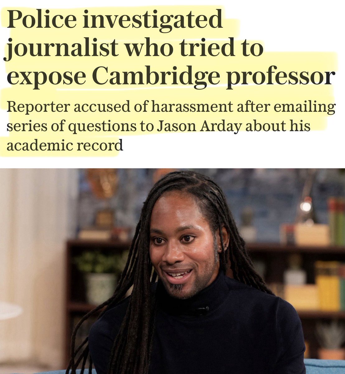 Artemisfornow's tweet photo. Like many of us have been saying … the legislation is intended to stop you questioning the narrative.

ask questions about a public figure and you too could be investigated by the police for 4 months before the complaint is dropped.

Don’t question the establishment, that’s the message.