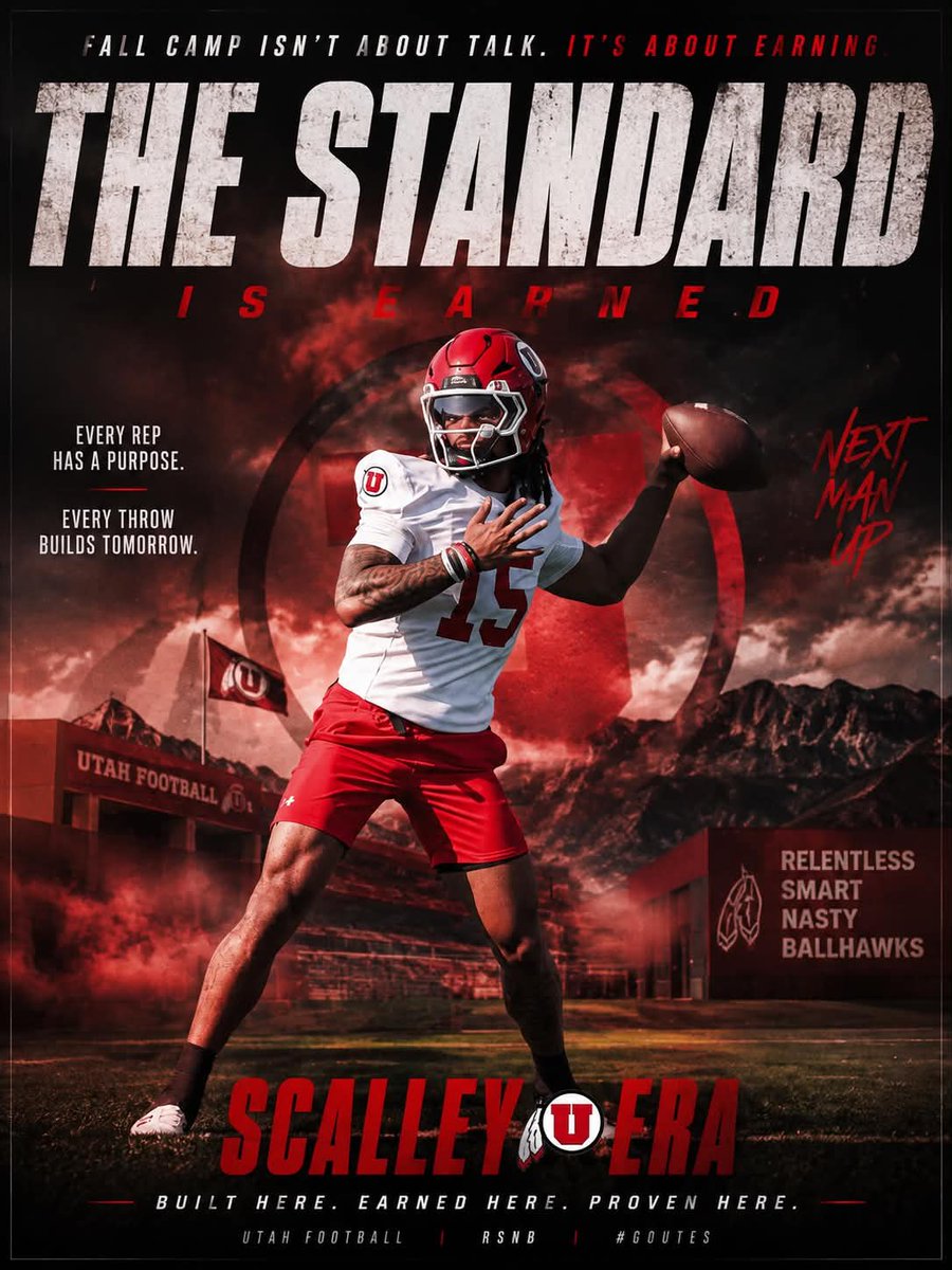 squeakyysteph87's tweet photo. The standard isn't a slogan. It's a lifestyle.
Every rep. Every throw. Every decision.
The Scalley Era is earned one day at a time. ❤️🖤🏈
#RSNB #GoUtes #NextManUp https://t.co/iMF0JjBc2F