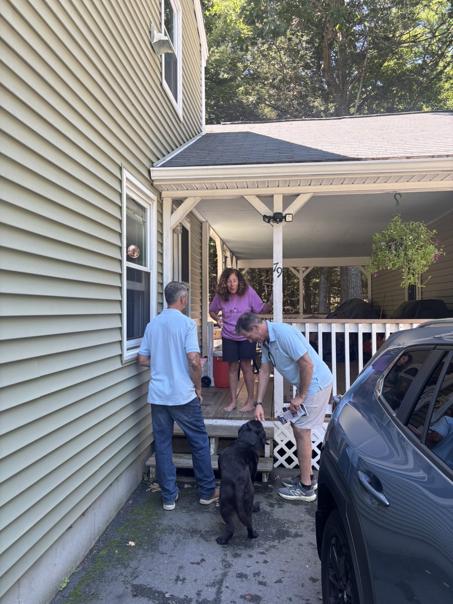 SenScottBrown's tweet photo. Great day knocking doors in New Boston alongside some outstanding local candidates for State Representative!
Please join me in supporting Bob, Lisa, and Jerry. Together, we can keep New Hampshire moving in the right direction.
#NHPolitics #NewBoston #TeamWork #Vote https://t.co/3l35Uq5fps
