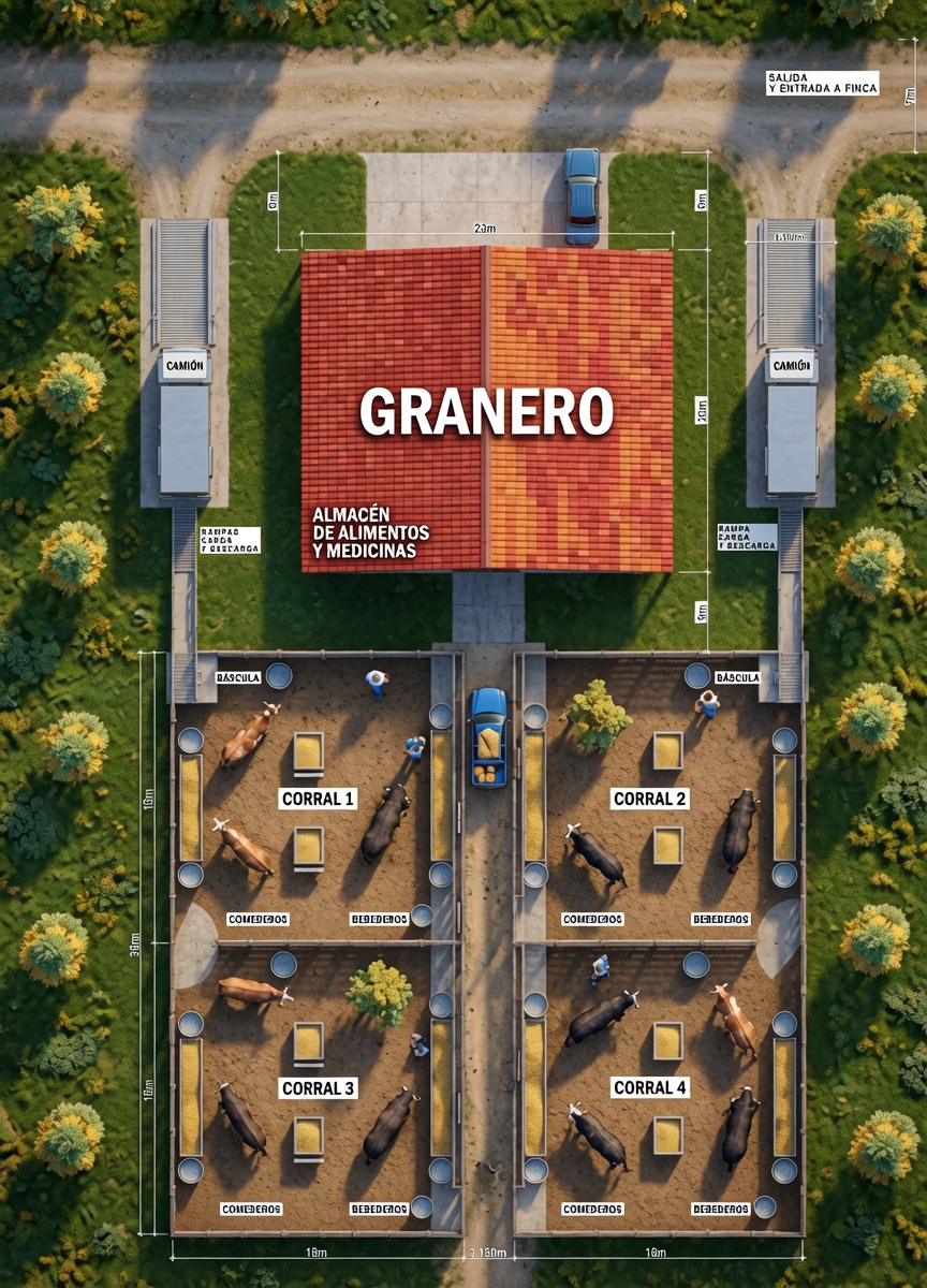 drtellezh's tweet photo. Diseño de Granero y Corrales de Ganado Vacuno, Para Engorde, La Laguna, Salamá, Baja Verapaz, Guatemala, C.A. https://t.co/o5v3lhcHgx