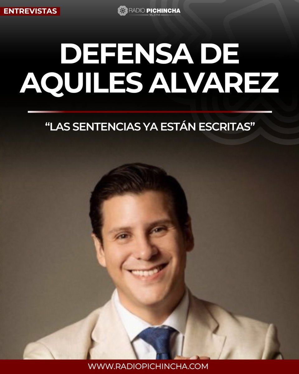 radio_pichincha's tweet photo. 📻#Entrevistas | César Poveda anunció que la defensa presentará un recurso de apelación contra el fallo en el caso “Grillete” y acudirá a organismos internacionales.
#LaRadioDeLasNoticias
Los detalles⤵️
https://t.co/pQ1UEyz1aj https://t.co/v4CCGhmhkk