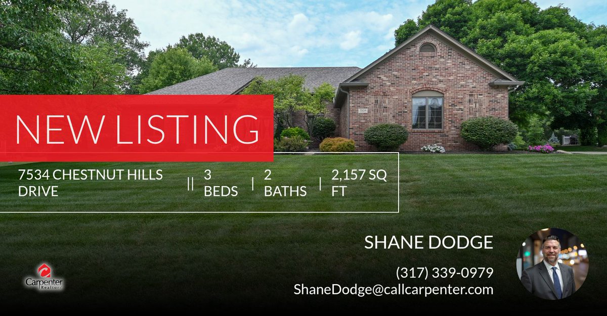 shane_dodge's tweet photo. 📍 New Listing 📍 Take a look at this fantastic new property that just hit the market located at 7534 Chestnut Hills Drive in Indianapolis. Reach out here or at (317) 339-0979 for more information!

Listed by Deanna Jackson

Shane ... https://t.co/CqUKaxKftD https://t.co/chAzSI61E2