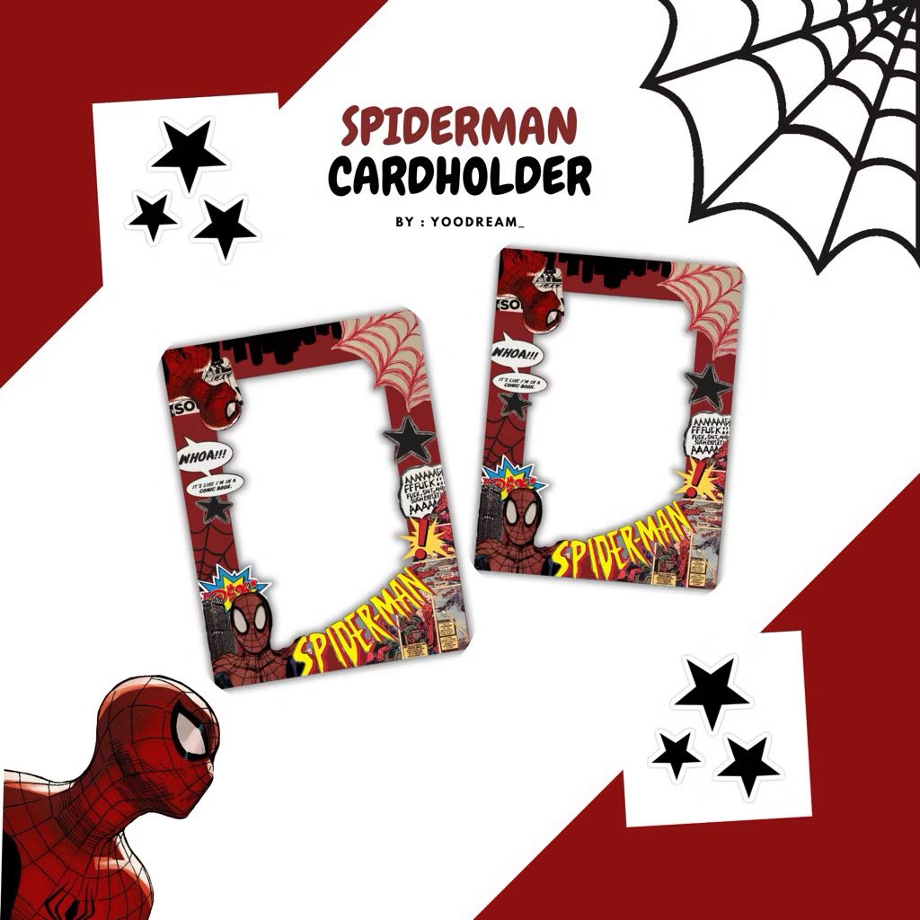 urmyhopell's tweet photo. spiderman photocard holder go .✦ ݁˖

tane adet 70 fee dahil
sadece ina-tr krgosu eklenecek 
görselli claim atın lütfenn ödeme grup kurulunca hemen https://t.co/oNS1dGBal1