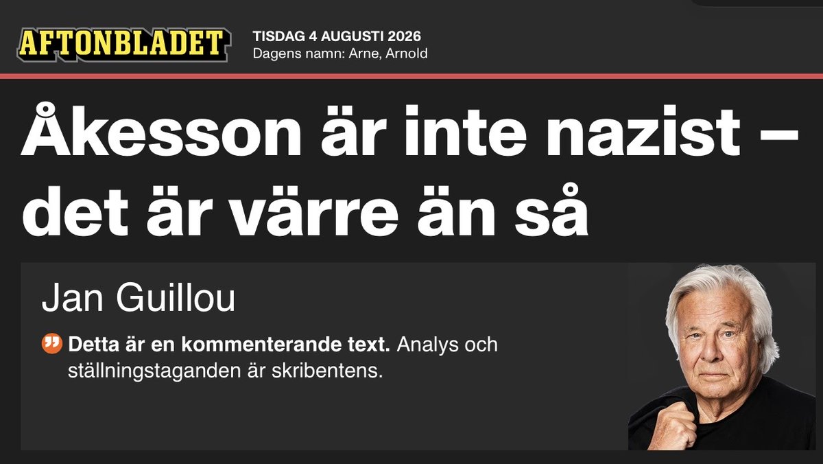 JensGanman's tweet photo. Att kalla nån Quisling är verkligen att gå över gränsen. https://t.co/b86Ni8m58k