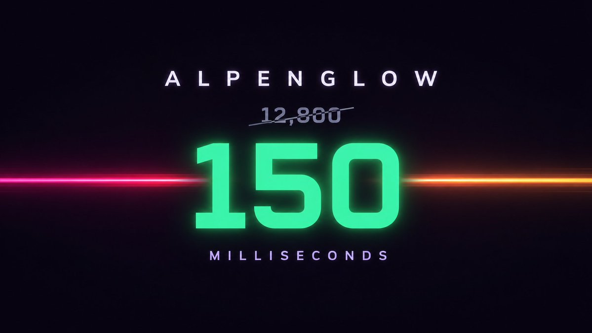 150mscoin's tweet photo. Solana is about to get 85x faster.

The upgrade is called Alpenglow. Built by @anza_xyz, it drops Solana's finality from 12,800ms to 150ms. Validator registration is already open, confirmed by @solana.

This is happening now, not someday.

We're building $150MS: the coin for the moment Alpenglow lands.

We have not launched. There is no contract address yet. Anyone telling you otherwise is lying to you.

Follow. Turn on notifications. When it's real, you'll know first.