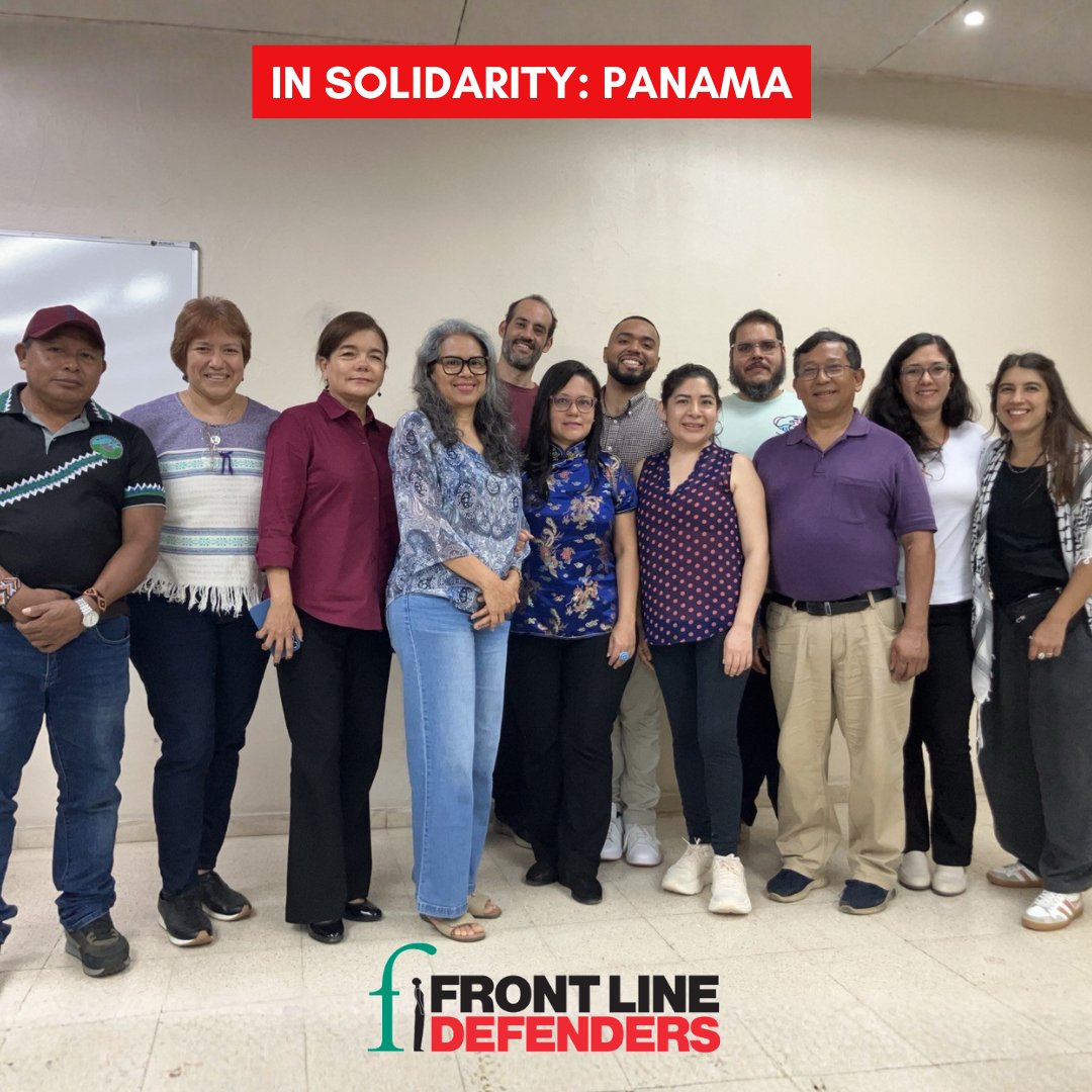 FrontLineHRD's tweet photo. 📍PANAMA

Yesterday, we met with the Panama Human Rights Network (Red de Derechos Humanos de Panamá) in Panama City to discuss the shrinking space for civil society and the growing risks that human rights defenders face across the country.

✊Human rights defenders in the country continue to face judicial and administrative harassment, defamation, criminalisation, and other risks. Coordinated support from regional and international networks is essential to protect their work!