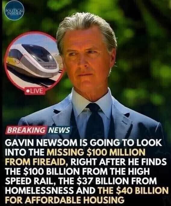 WillCvs's tweet photo. @GavinNewsom High Speed Train Expert https://t.co/dAraooY4lW
