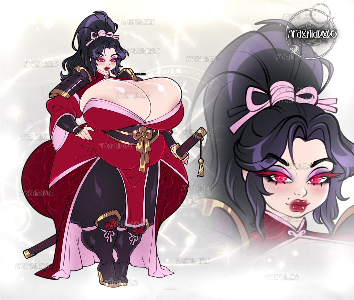 arraxnidus's tweet photo. The katana isn't the sharpest thing about her? mb... mb...
#adopt #samurai #japan #katana #bushido #fantasy #DnDCharacter #auction #artistoftwitter #warrior https://t.co/4dh9Kaj6a3