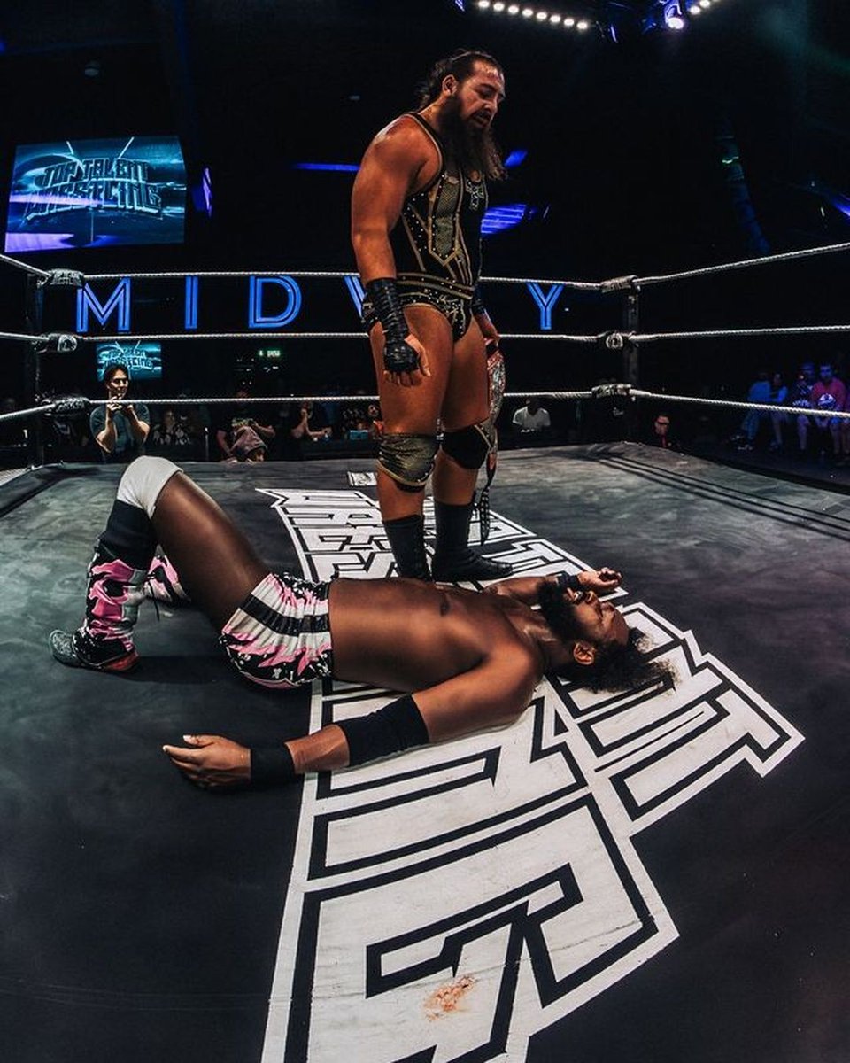 TopTalentBrand's tweet photo. 💥  THE AFTERMATH 💥

Our 4 Year Anniversary show was a monumental night filled with cash-ins, title changes, and a closed casket!

But the action is far from over. Top Talent Wrestling returns August 14 with the legendary CHAVO GUERRERO JR., an Ultimate Destruction Match, and even more announcements still to come.

You do not want to miss what happens next! 🔥 VIP STAGE IS OVER 50% GONE! 

Presented by @elmeromero !
Photos by: @Mediasicks

🗓 FRIDAY, AUGUST 14th
📍 Midway Music Hall | Edmonton
🎟 https://t.co/2bDVK2mQQO
▪️ ALL AGES EVENT▪️