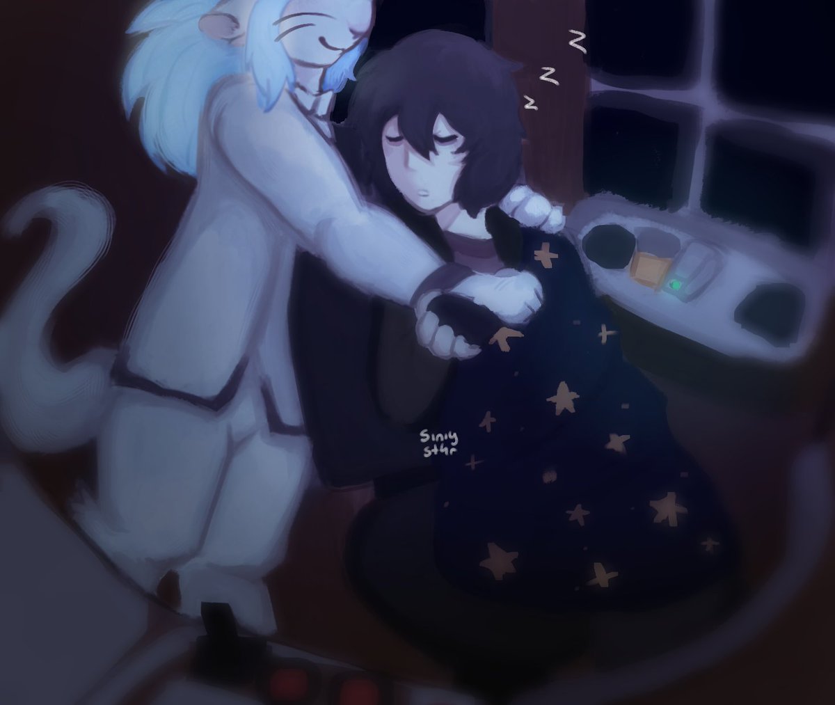 Siniyst4r's tweet photo. #votv #voicesofthevoid #art 
what if when we pass out arirals would cover us with the blanket? https://t.co/jiTKGFZq8c
