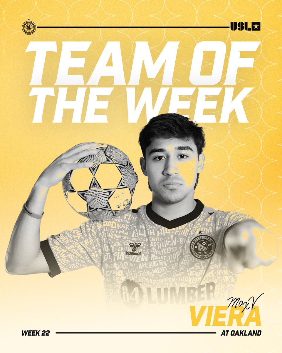 RiverhoundsSC's tweet photo. Big week for Max. 💪🐾

After a standout performance, Max Viera earns a spot on the @USLChampionship Team of the Week! Read more here: https://t.co/pmf80jGFfL https://t.co/PLR38WVDHU