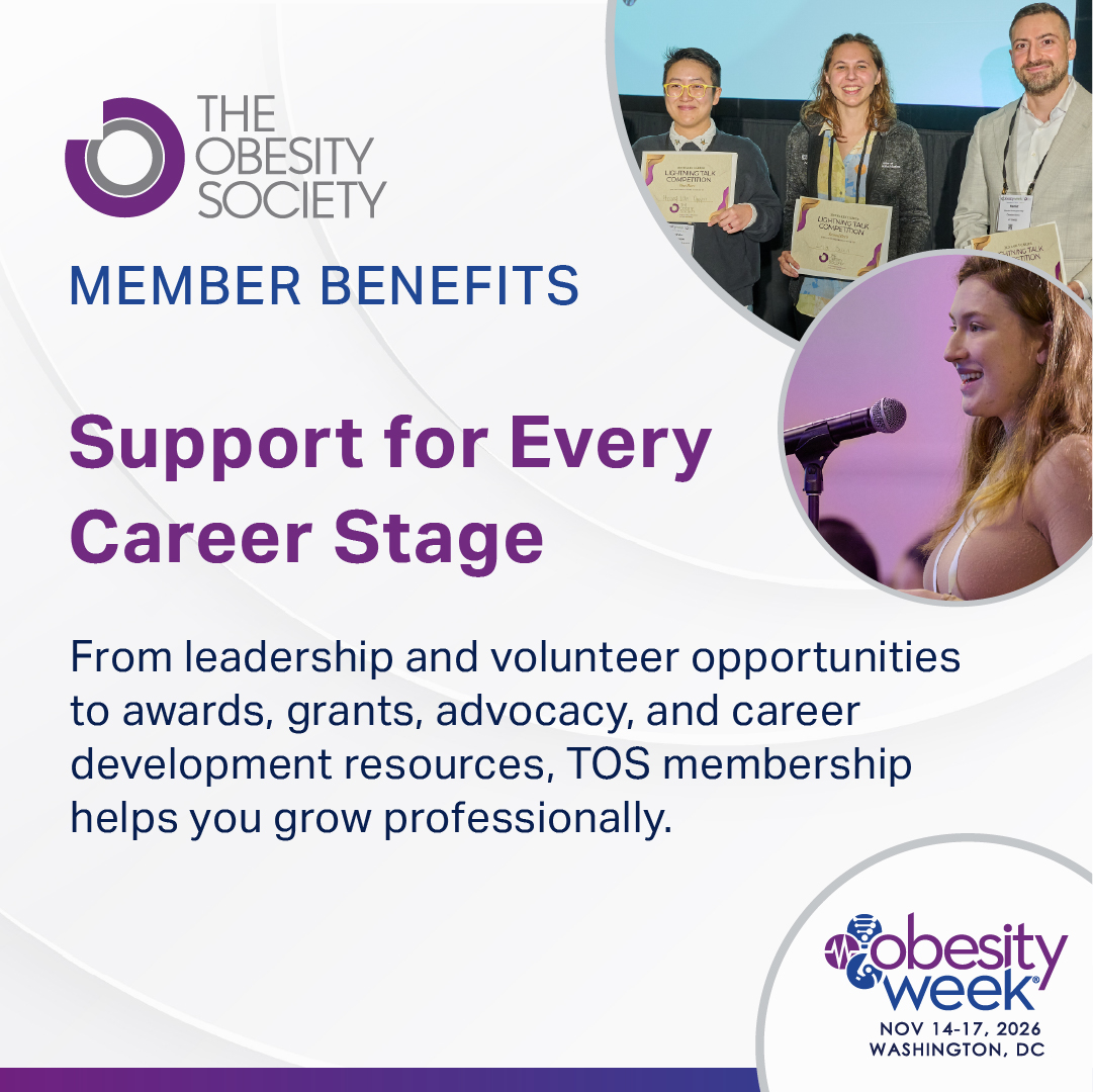 ObesityWeek's tweet photo. Get more from ObesityWeek® 2026 with The Obesity Society membership.  Save on registration and enjoy year-round education, networking, mentorship, and professional resources. Join during registration to unlock your savings: https://t.co/gDPrRSAz2y  

#OW2026 #TOSMembership https://t.co/gWPgDAQMnV