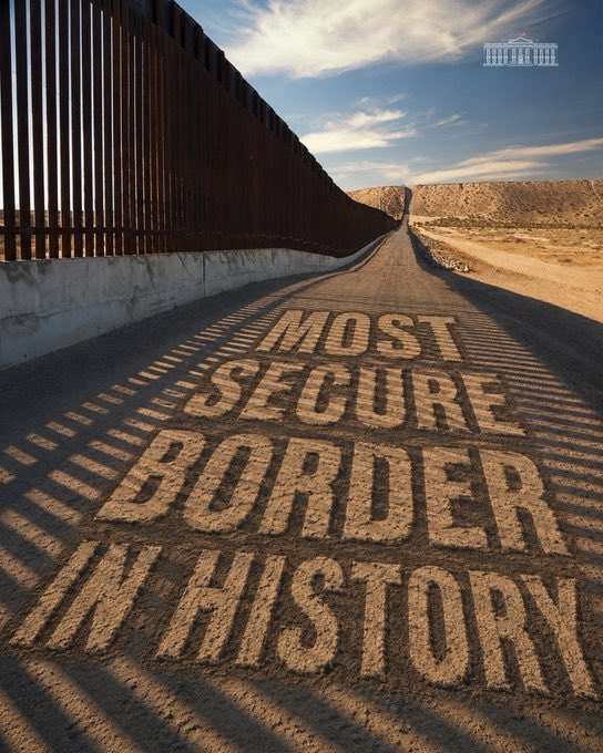 RepKeithSelf's tweet photo. President Trump has delivered the most secure border in history.

Let’s keep it that way by codifying his proven border policies.  

CONGRESS: PASS THE PERMANENT TRUMP SECURE BORDER ACT! 🔒 https://t.co/XMtRC0tD1y