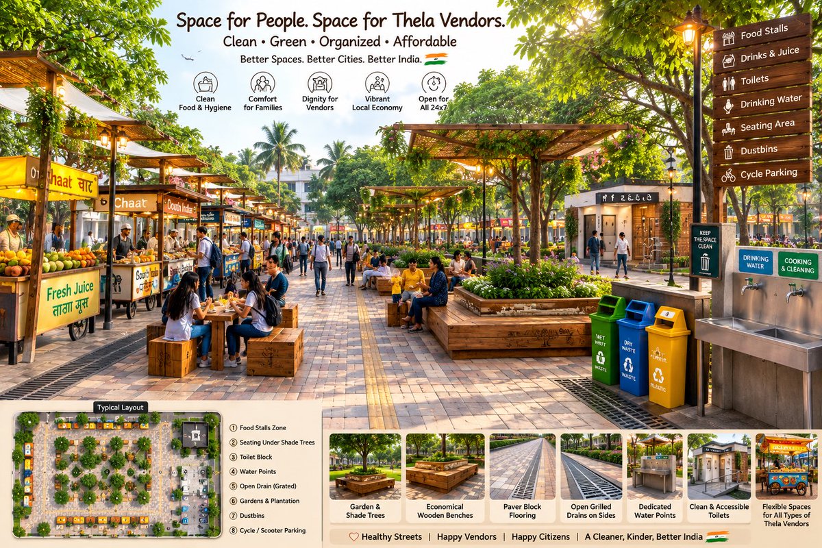shaddydude's tweet photo. Thela vendors and street vendors are part of India's family. They work hard every day to serve our neighborhoods and deserve respect—not neglect.
Let's give them clean, organized spaces where they can earn with dignity, support their families, and keep our cities beautiful. A stronger India is built when every worker is respected. 🇮🇳
#PeopleFirst #StreetVendors #DignityOfWork