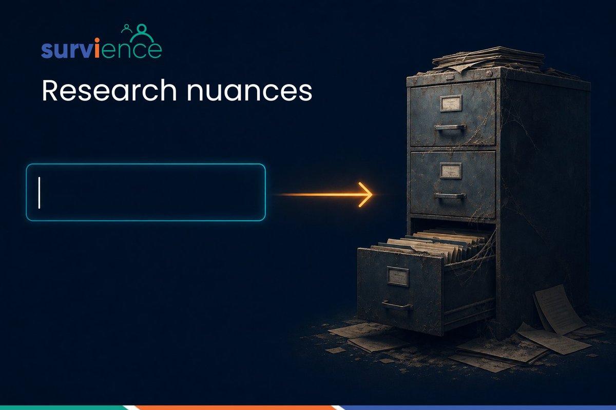 SurvienceHQ's tweet photo. Open-text questions produce the richest data in a survey.

They also produce the most frequently ignored data in a survey.

If the verbatims are worth collecting, they are worth analysing. If not — cut the question.

Plan the analysis before you plan the question. #SurveyDesign https://t.co/lV1iSxOBQY
