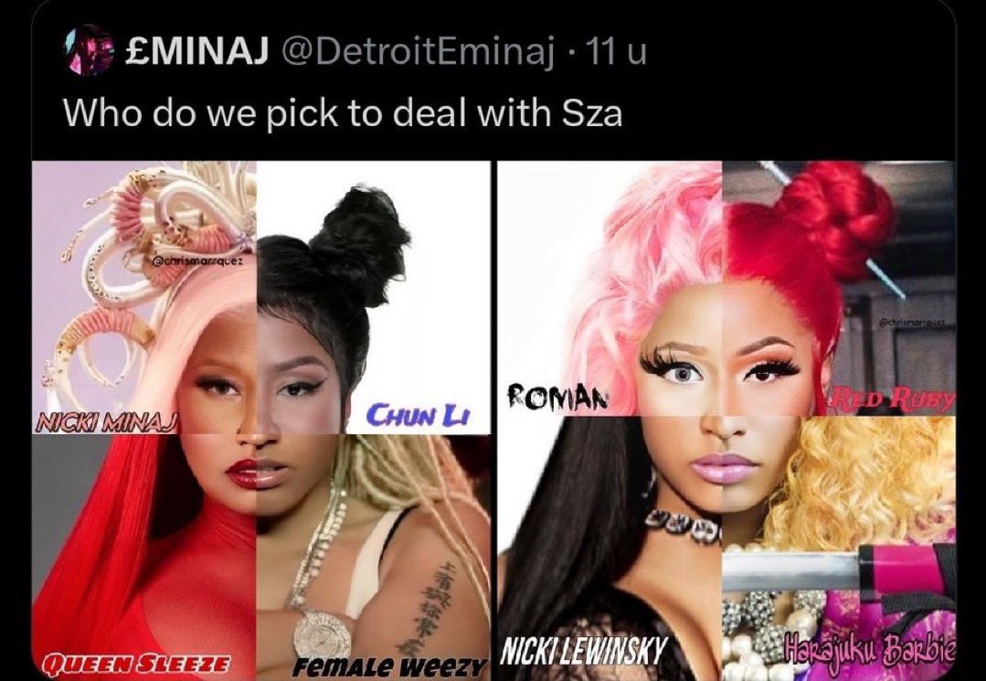 thefateofmomo's tweet photo. did we ever figure out who “dealt” with sza💀 https://t.co/ugGg7EQ88S