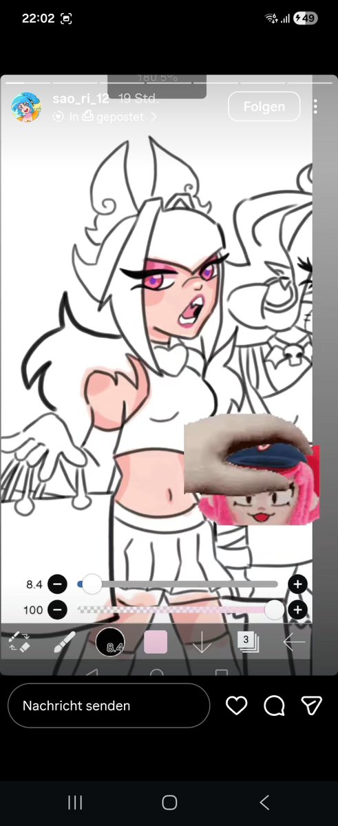 _ederpta's tweet photo. I'm actually laughing.  Sao_nyny (new nickname ) heavily traced my art, went viral, and blocked me. Then they archived the post to make it look like it was deleted, and just brought it back. 
Please help me 👇
https://t.co/exermKB3fI https://t.co/Lh3ug06TwG
