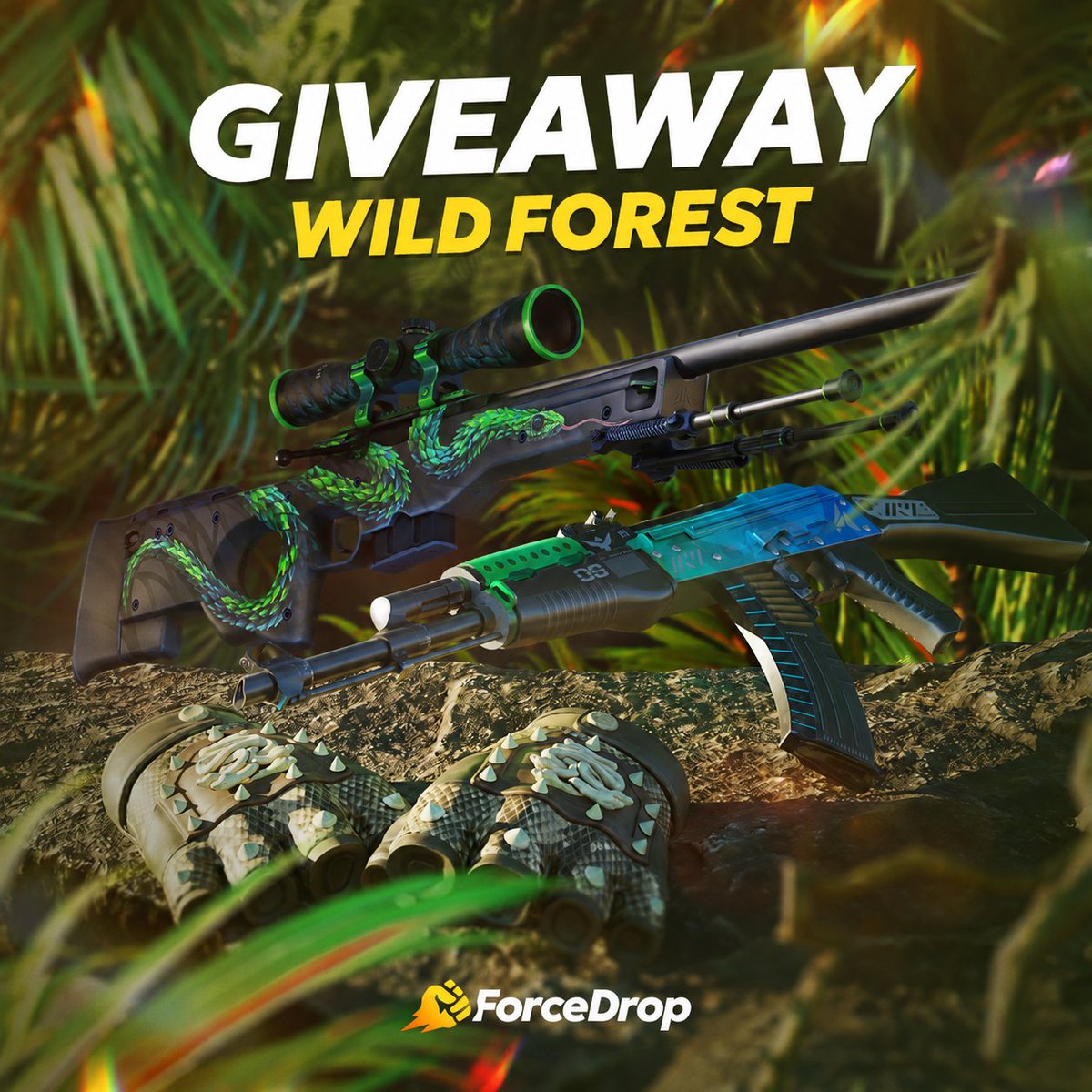 fd_case's tweet photo. 🐍 Wild giveaway is here!

Join the fun: 
• Like this post
• Leave a commnet
• Follow us 

🎁 Prize list:

1. Hydra Gloves | Rattler
2-4. AK-47 | Ice Coaled
5-7. AWP | Atheris 

❤️ Website link in bio. Good luck!
📆 Results 12.08.2026 https://t.co/l4YHdtyEIG