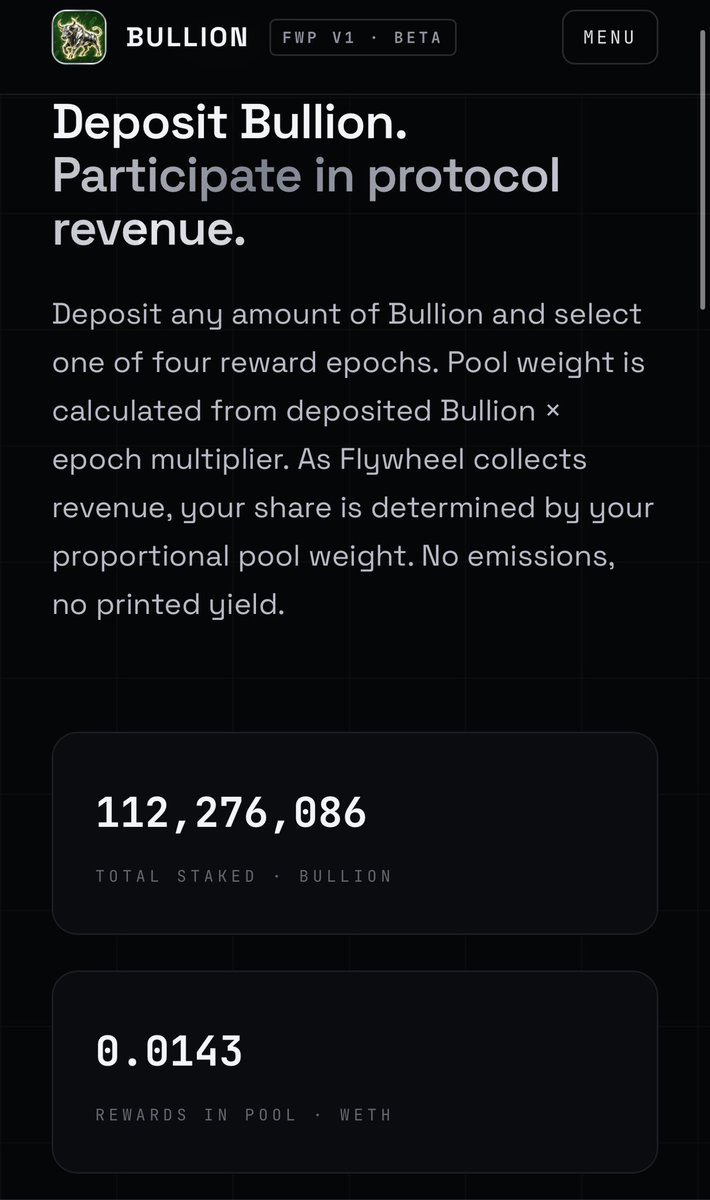 zbits33's tweet photo. We have now hit over 10% of the total supply staked on @BullionRH 

Proof of concept for the flywheel protocol and it’s working.

Stake Bullion, Get Silver.

@BullionRH https://t.co/wQttMDLLmH