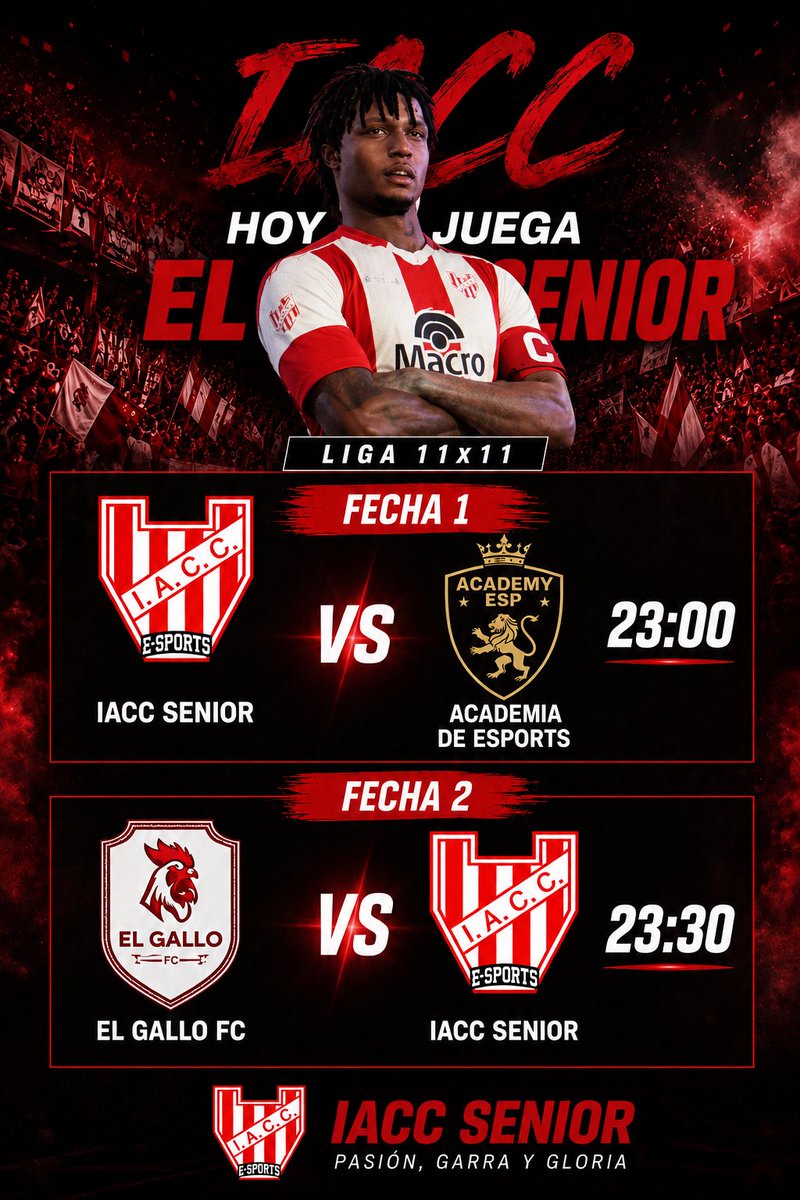IaccSenior's tweet photo. Hoy Debutamos En 11x11 ❤️🤍
#iesa #11x11 #clubespro #fc26 https://t.co/8LJPJu8ev4